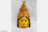 Metal Devi Decorated God Idol, 6.5 inches tall, adorns pooja room