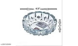 Vastu crystal tortoise glass kachua with bowl plate, handcrafted Indian decor piece on table