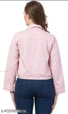 Cotton blend long-sleeved women's jacket - trending solid jacket, size S to XL on display stand (India origin)