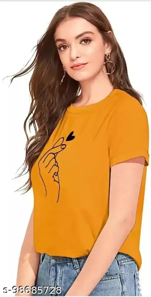 Indian cotton blend round neck half-sleeve graphic print t-shirt, vibrant and trendy