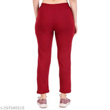 Cotton blend solid women's trackpant pack of 2 for travel, casual, sports, and other occasions - S, M, L, XL, XXL sizes available from India