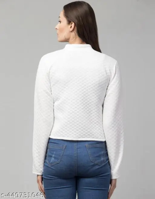 Leather Barfi jacket, black solid color, long sleeves for women fashion