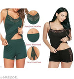 Royal nylon BabyDoll dress (S, M, Free Size), printed net style, perfect for hot nights