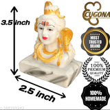 High-quality polyresin (marble dust) Shiva Murti, 6cm x 8cm x 5cm, divine Shiva family statue