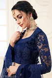 Designer net embroidered Lehenga Choli, free size with embellished dupatta, Indian handcrafted traditional wear