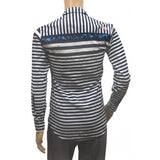 Blue cotton men's casual shirt, white cotton men's casual shirt - regular fit, full sleeve for stylish clothing options