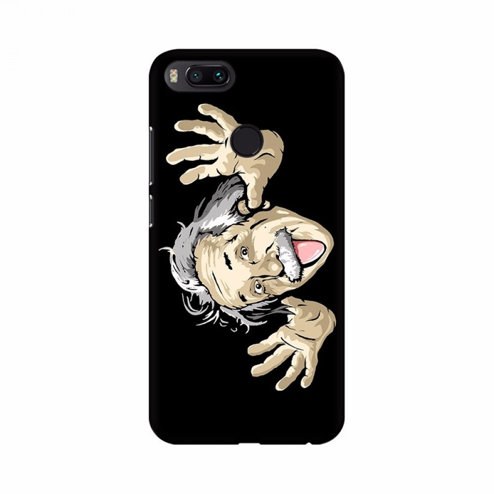 Albert Einstein tongue funny art mobile case cover - 100% new, high-quality phone protector with special design, suitable for all models, featuring shaped holes for buttons, lens, and camera