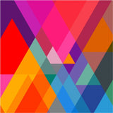 Abstract colourful trigangle designs phone case for all models, protects from scratches and bumps with cutouts for buttons, lens, and camera