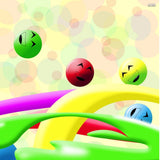 Happy Emoji Color Balls Mobile Case Cover - 100% new, lightweight, high-quality case protects phone from scratches and bumps, suitable for all models with accessible buttons, lens, and camera