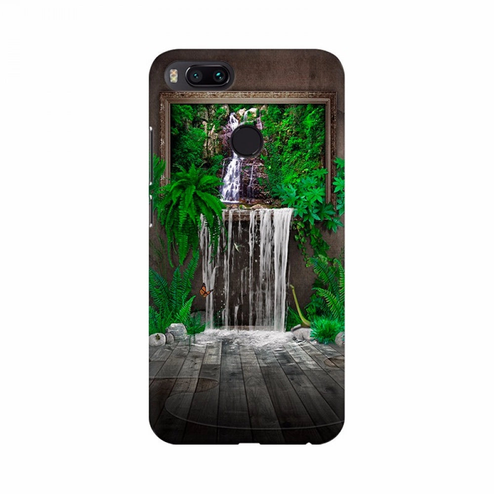 Artificial nature background mobile case, lightweight, compatible with all phone models, offers scratch and chip protection with accessible buttons, lens, and camera