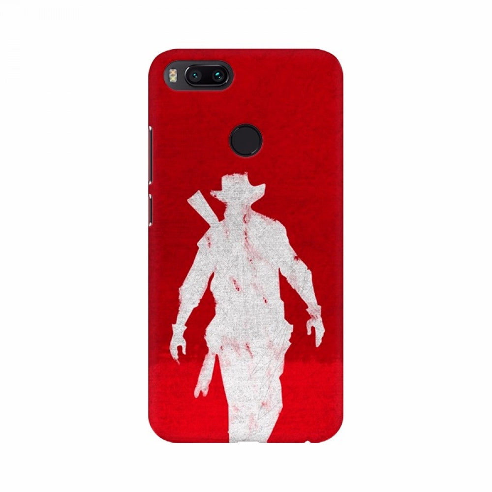 Red abstract man mobile case - 100% new, high-quality design, fits all phone models, scratch protection