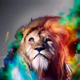 Abstract lion-print mobile case cover, high-quality, fits all phones, protects from scratches and bumps