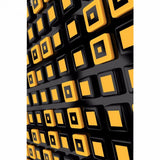 Black 3D button phone case, protective cover, textured pattern.