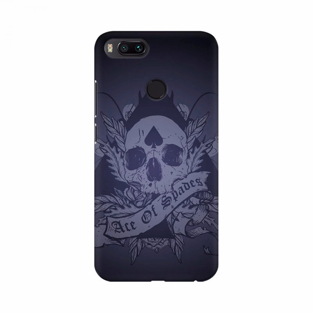 Dark skull and flower mobile case cover - high-quality, lightweight, scratch & chip resistant, fits all phone models