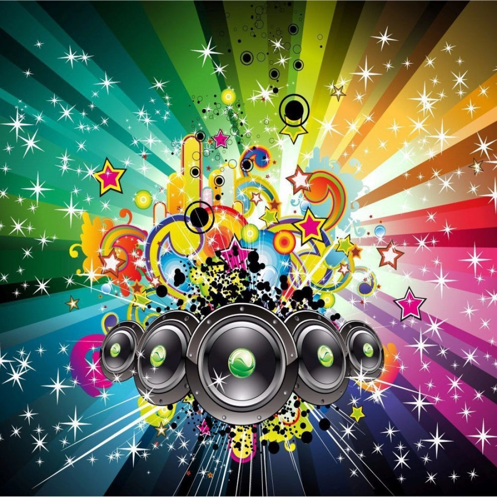 Loud music background mobile case cover - 100% brand new, lightweight, protective for all phones with shaped holes