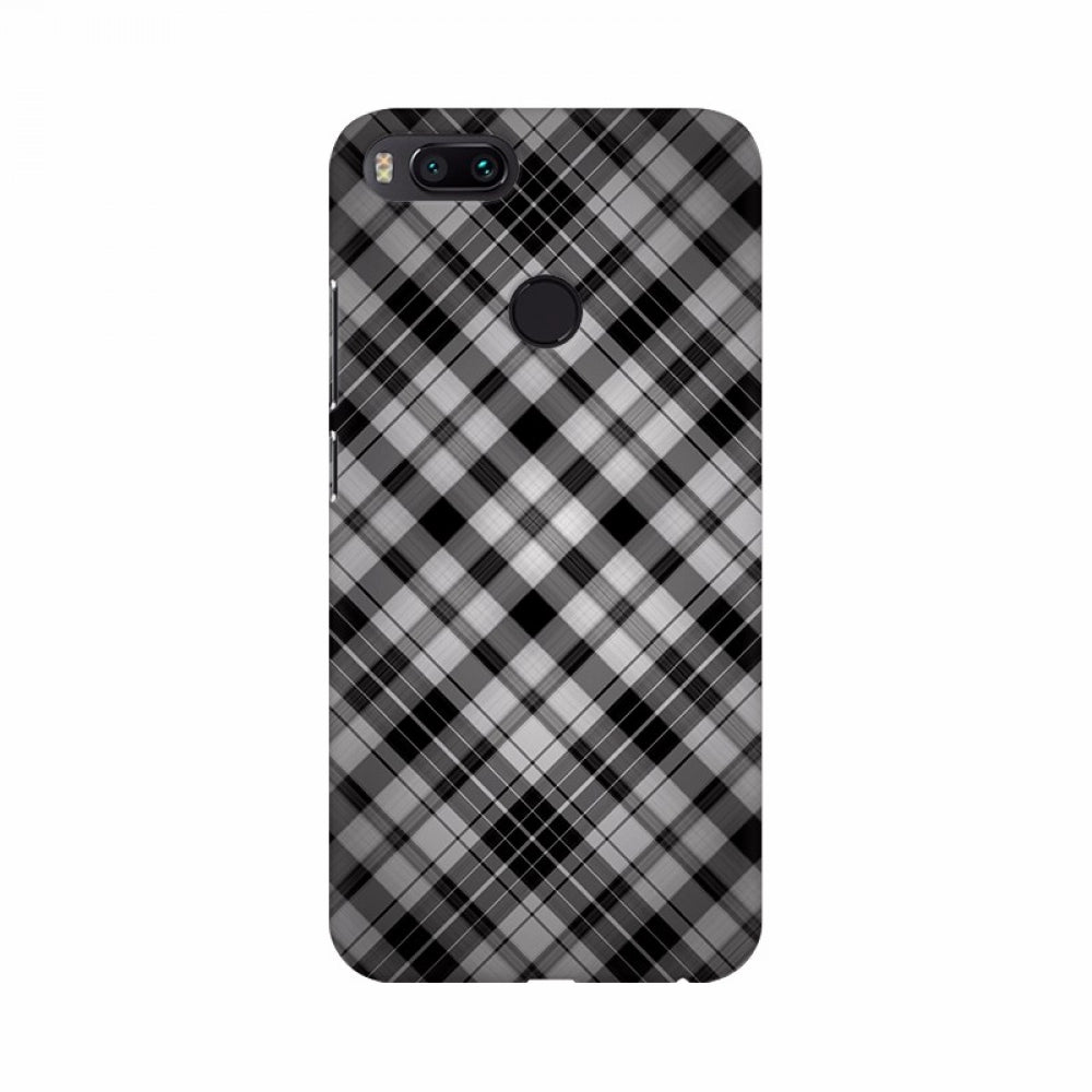 Black and white neet Texture Design Mobile Case, high-quality, lightweight, fits all phones, protects from scratches & bumps, with camera access holes