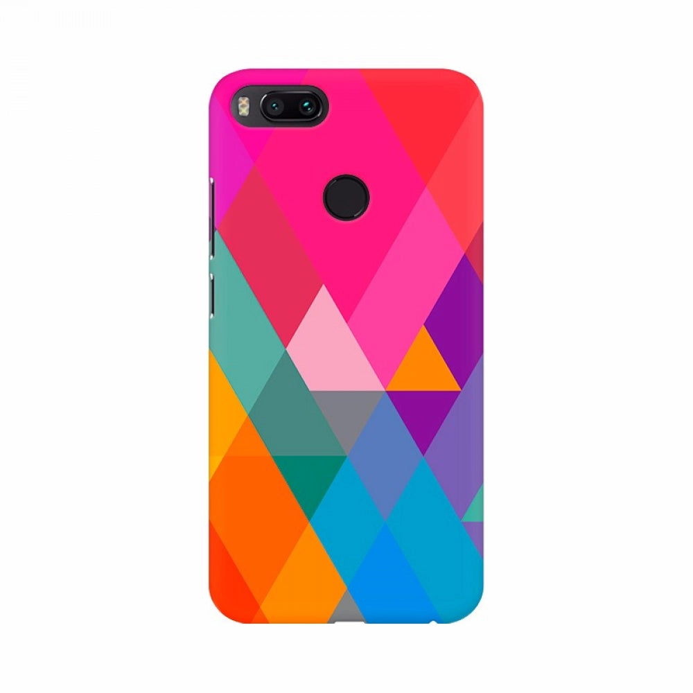 Abstract colorful triangle designs phone case, 100% new high-quality, lightweight protection for all models, perfectly shaped holes for accessibility