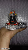 Multicolor poly resin Shivling idol, handcrafted Baba Mahakaaleshwar for temple worship, car dashboard