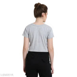 Cozami women's cotton blend panda print crop top, short sleeves, perfect for casual wear, India origin