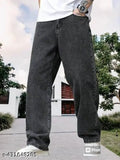 Men's baggy wash jeans in straight fit