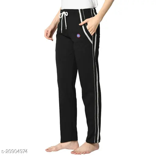 Multi-colored pyjama pants with white stripes