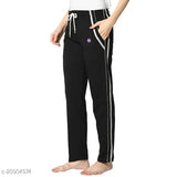 Multi-colored pyjama pants with white stripes