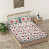 Kamal Multi Color Printed Cotton Bedsheet Set