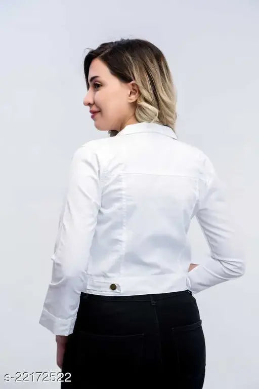 Denim Alisha Ensemble women's jacket, solid design by S.A.F CREATION, fashion-forward Indian ethnicwear in sizes S, M, L, XL