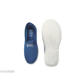 Navy blue & blue white mesh slip-ons, lightweight women's casual sneakers (pack of 2), textured sole with slip-on fastening
