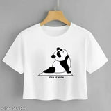 Cotton blend printed net tunics for women - elegant, short-sleeved tops from India