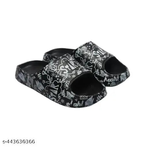 Printed EVA Slides, boys' lightweight, comfortable, vibrant outdoor/indoor footwear