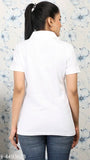 Cotton short-sleeved solid Fleximaa women's t-shirt, made in India