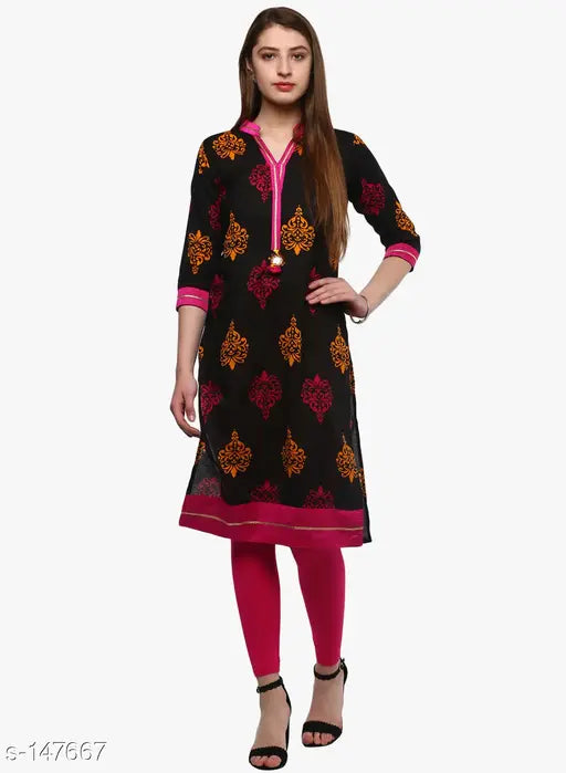 Attractive cotton kurti in Indian styles, available in sizes XS-10XL