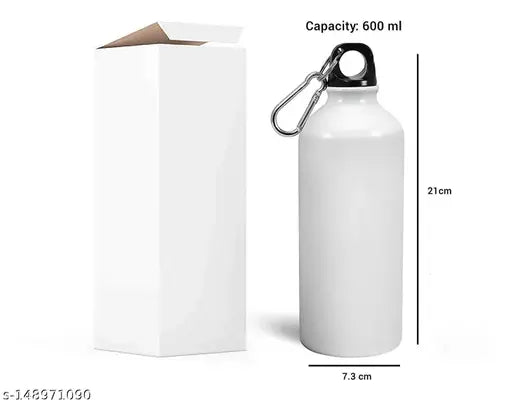 NH10 DESIGNS Aluminium HD Printed Sipper Bottle Leakproof Water Bottle 600ml For Girls Boys, Kids, Birthday Gift, Gym, Jogging, School, Office (BAGSK14) [BTS WHITE LOGO_(Sipper600+Key)_NHAG22]