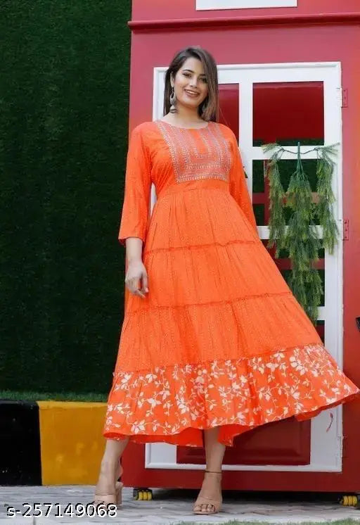 Rayon sequin embroidery gown, elegant for special occasions, intricate Indian craftsmanship