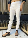 Comfy lycra women's pant, solid style in extra-large sizes for parties, occasions, festivals, and sports from India