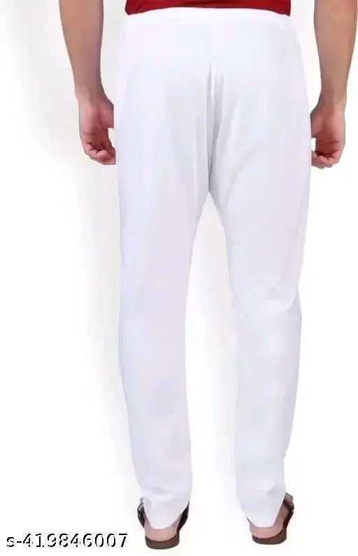 White cotton pajama set for men
