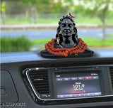 Resin Adiyogi Shiva statue, 6x4 inch, for home & office decor, Mahadev Murti idol for car dashboard pooja gift