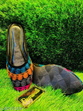Multicolor embroidered Bellies Ballerina flats - trendy, lightweight, comfortable Indian footwear for summer