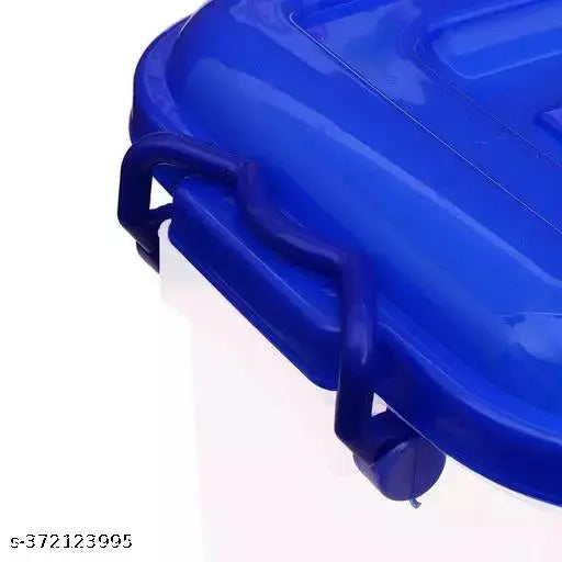 Air-tight blue plastic kitchen storage containers, set of 2, 11L capacity, lock & lock, dishwasher safe
