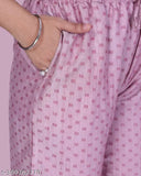 Cotton Western-style short kurti and palazzo set in vibrant colors, perfect for any occasion. Breathable Indian ethnic wear with intricate patterns and modern flair