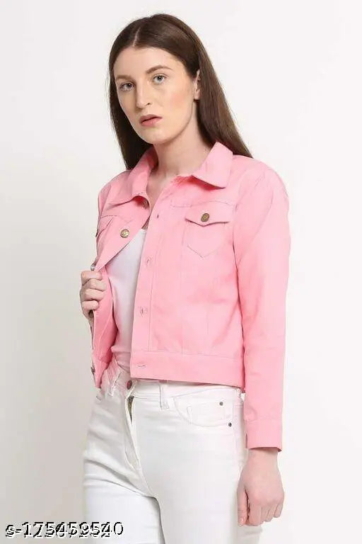 Cotton blend solid-colored partywear women's waistcoat, long sleeves, perfect for social events. (S - Bust 36", Length 21"; M - Bust 38", Length 21"; L - Bust 40", Length 21"; XL - Bust 42", Length 21") Made in India