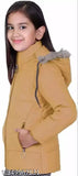Girls yellow coat with zip