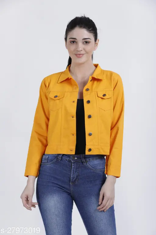 Urbane retro women's coat & jacket, sleek and stylish, India-made (S: bust 36in, length 19in)