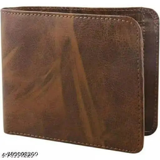 Faux leather wallet, two zip pockets, five card slots, currency compartments - Solid-colored Fz Star wallet, accessorize elegantly