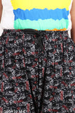 Colorful women's lounge pants with a floral print