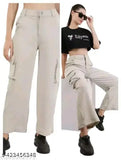 Cotton Lycra women's bell bottom pants - new style, solid color, various sizes from XS to 4XL