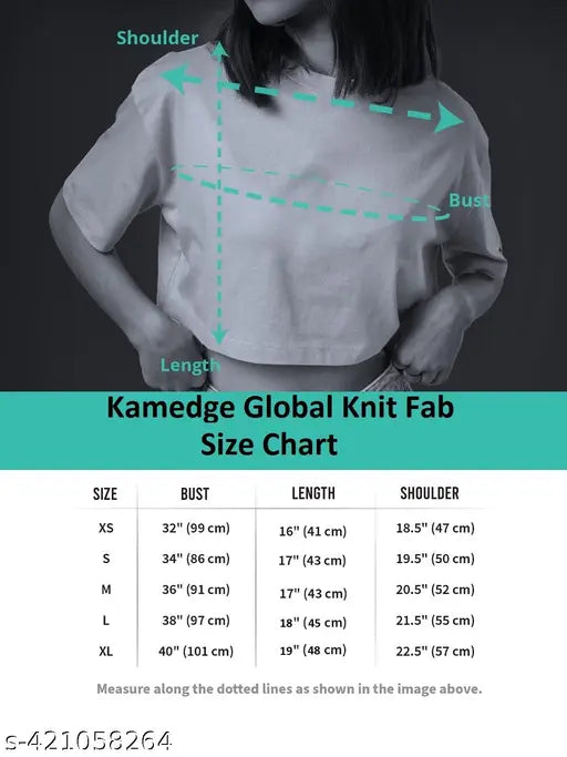 Kamedge® Kung-Fu Panda cotton blend crop top in various sizes, featuring a playful panda design. Perfect for girls and women's casual wear or lounging at home