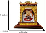 Wooden yellow Khatushyam ji idols, decorative showpieces for cars (pack of 2)