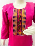 Woolen kashmiri kurta with embroidered border